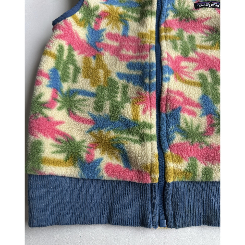 Patagonia Kids Synchilla Fleece Vest TREO Print Southwestern Cactus Toddler 3T - Picture 8 of 11